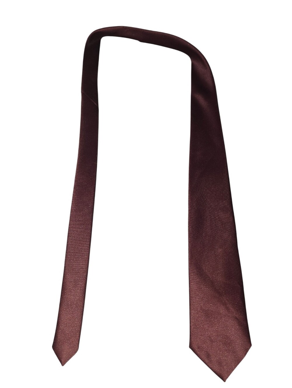 6/8/54. Haband Men's Satin Burgundy Tie